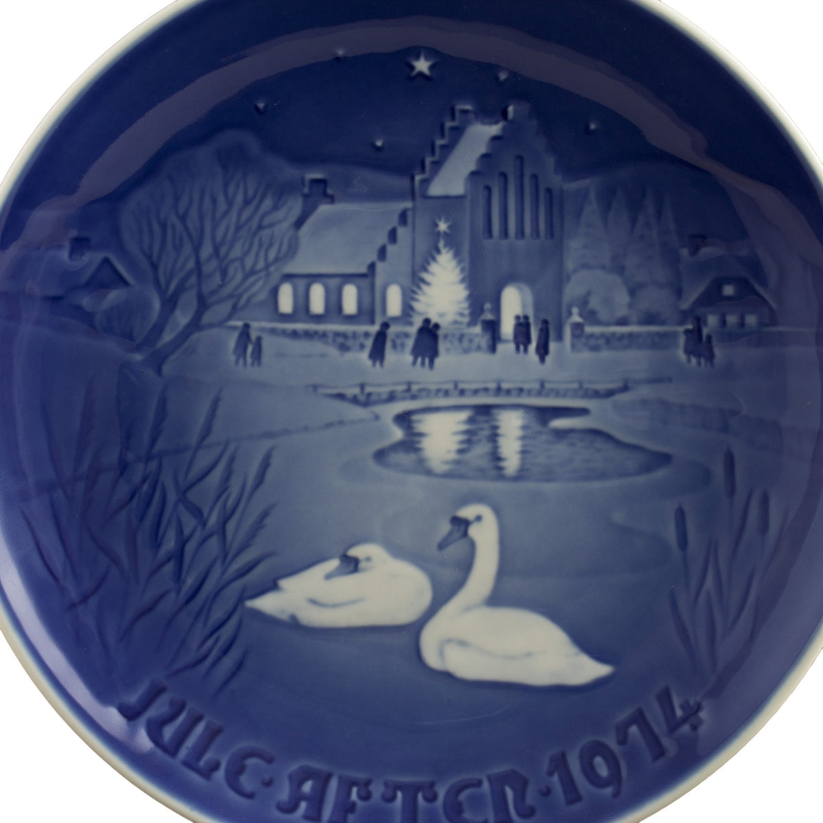 Royal Copenhagen Piatto di Natale Bing&Grondahl porcellana autentica, 18 cm