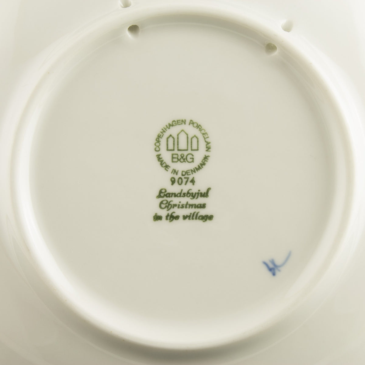 Royal Copenhagen Piatto di Natale porcellana pezzo da collezione, 1974, 18 cm