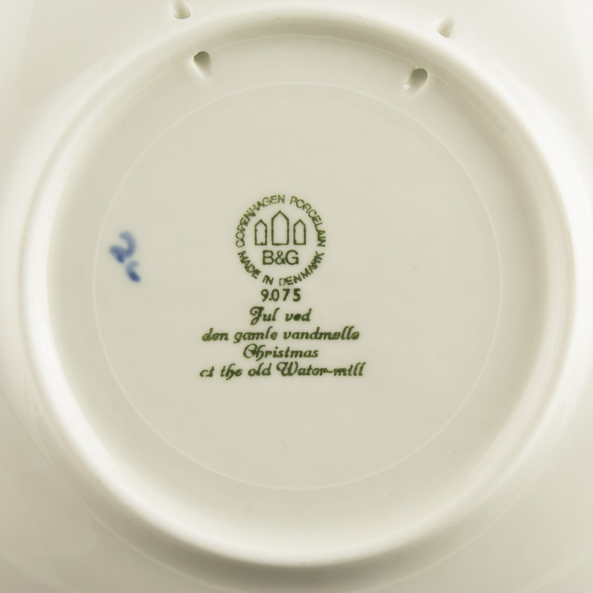 Royal Copenhagen Piatto di Natale porcellana pezzo da collezione, 1975, 18 cm