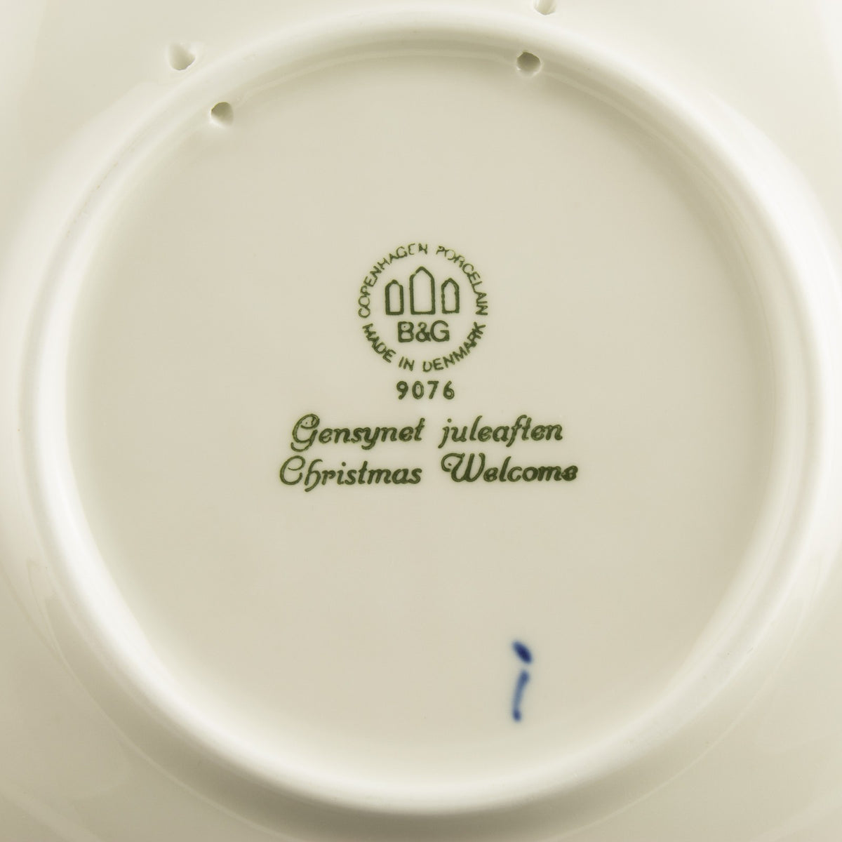 Royal Copenhagen Piatto di Natale porcellana pezzo da collezione, 1976, 18 cm