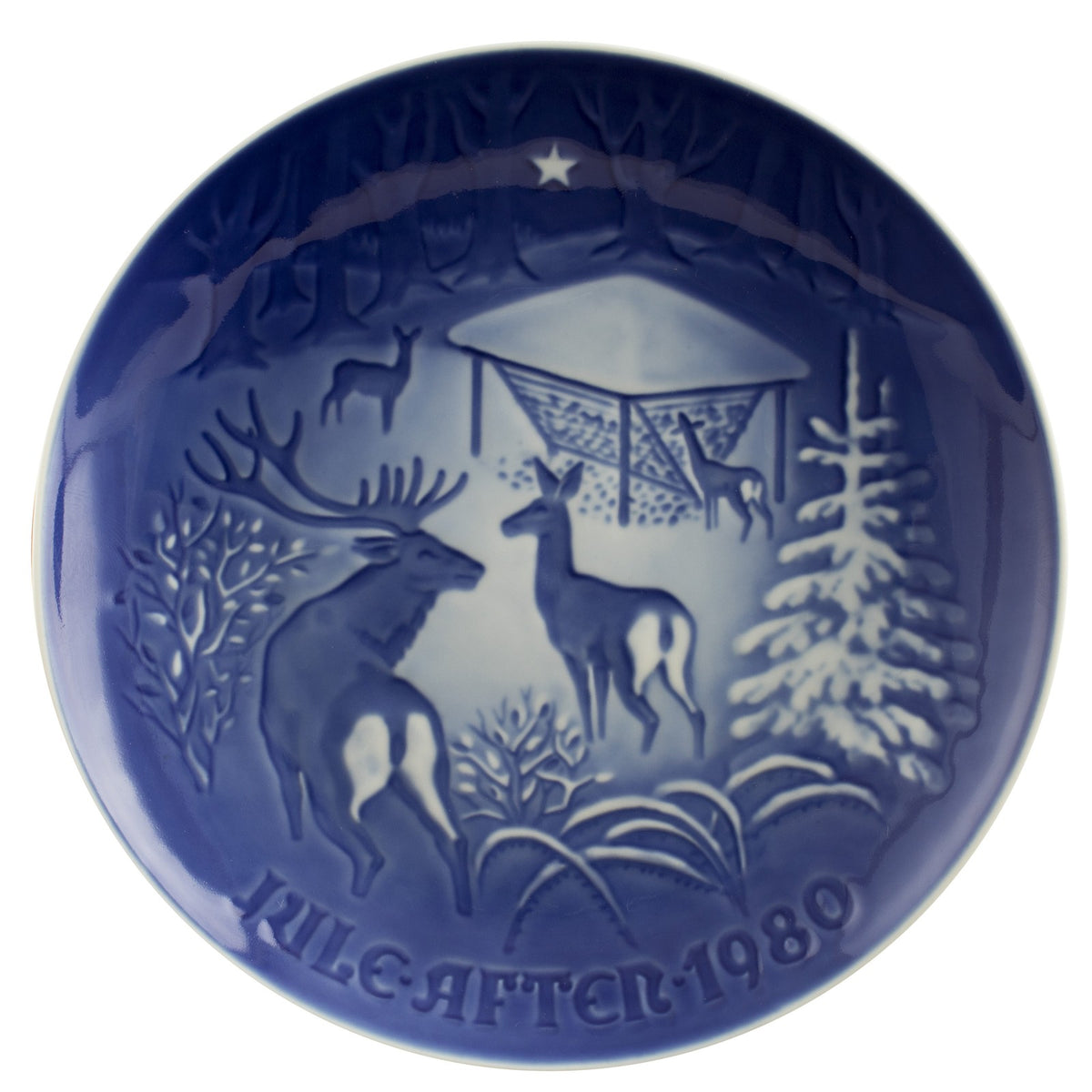 Bing&Grondahl Royal Copenhagen Piatto di Natale porcellana dipinta a mano, 18 cm