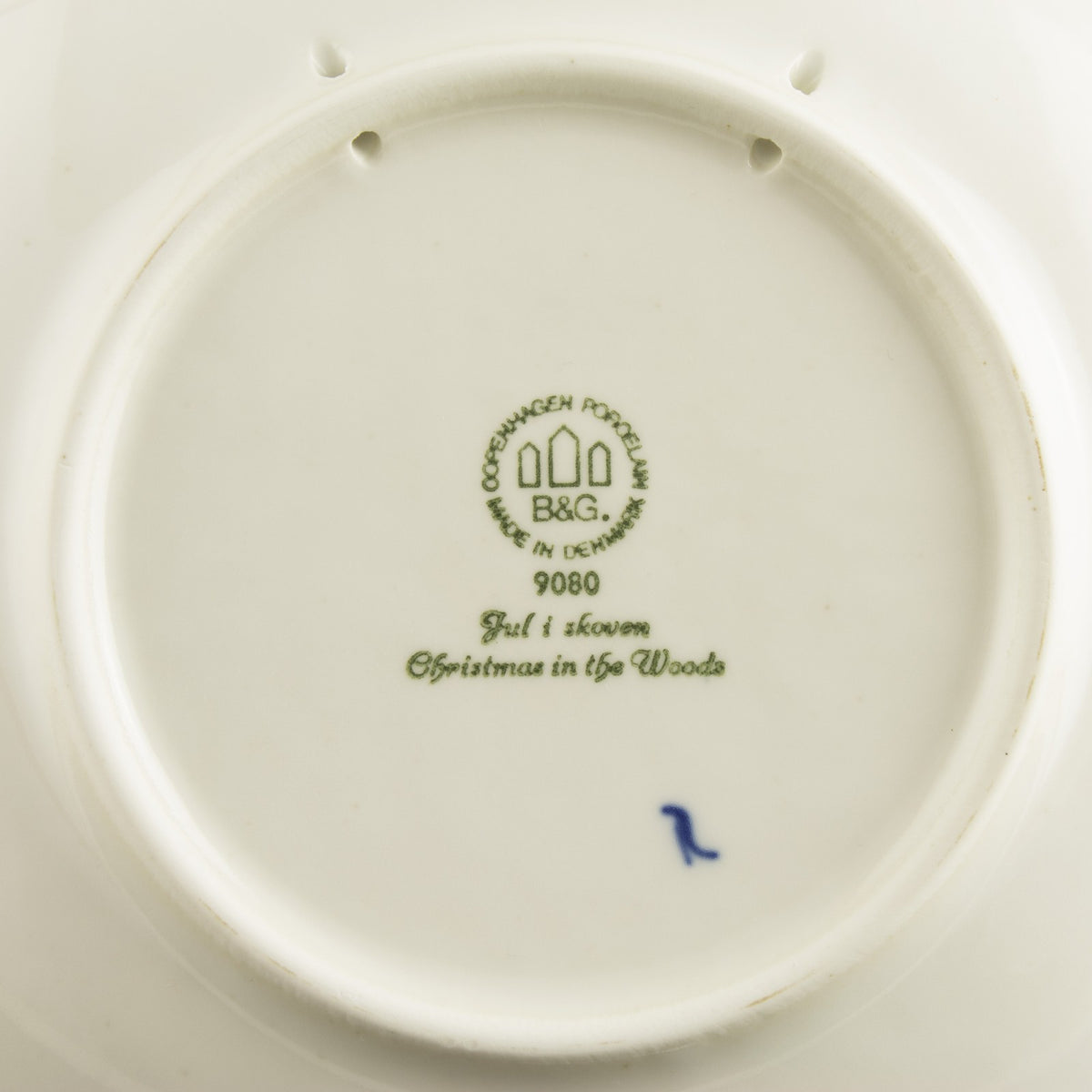 Royal Copenhagen Piatto di Natale porcellana pezzo da collezione, 1980, 18 cm