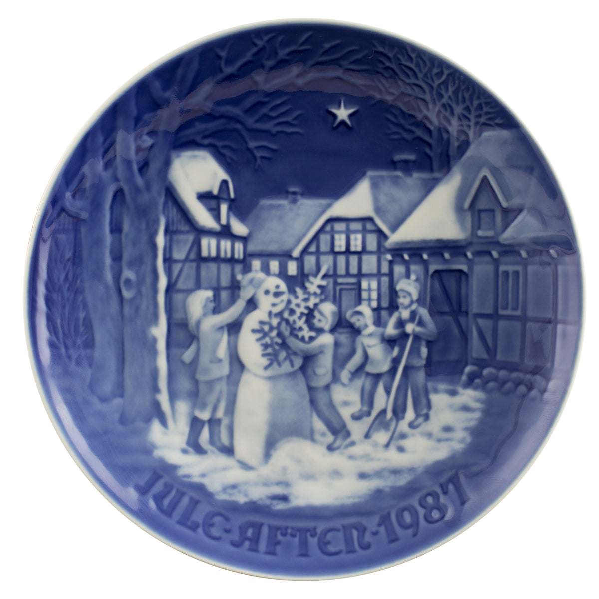 Bing&Grondahl Royal Copenhagen Piatto di Natale porcellana dipinta a mano, 18 cm