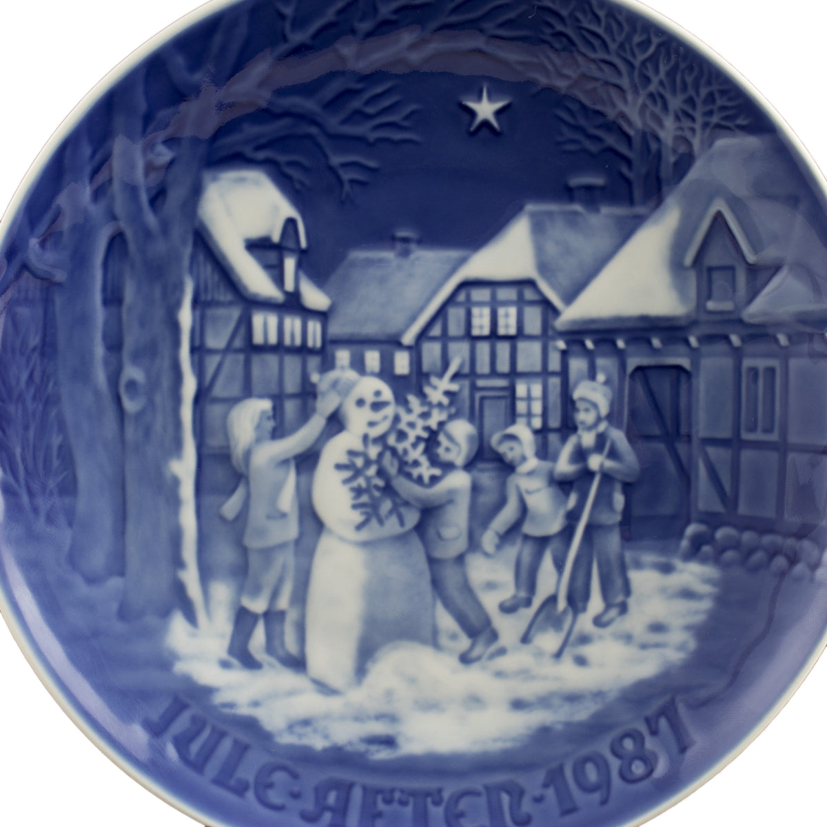 Royal Copenhagen Piatto di Natale Bing&Grondahl porcellana autentica, 18 cm