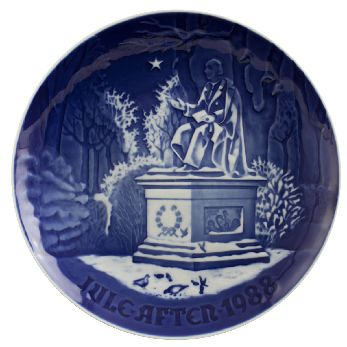 Bing&Grondahl Royal Copenhagen Piatto di Natale porcellana dipinta a mano, 18 cm