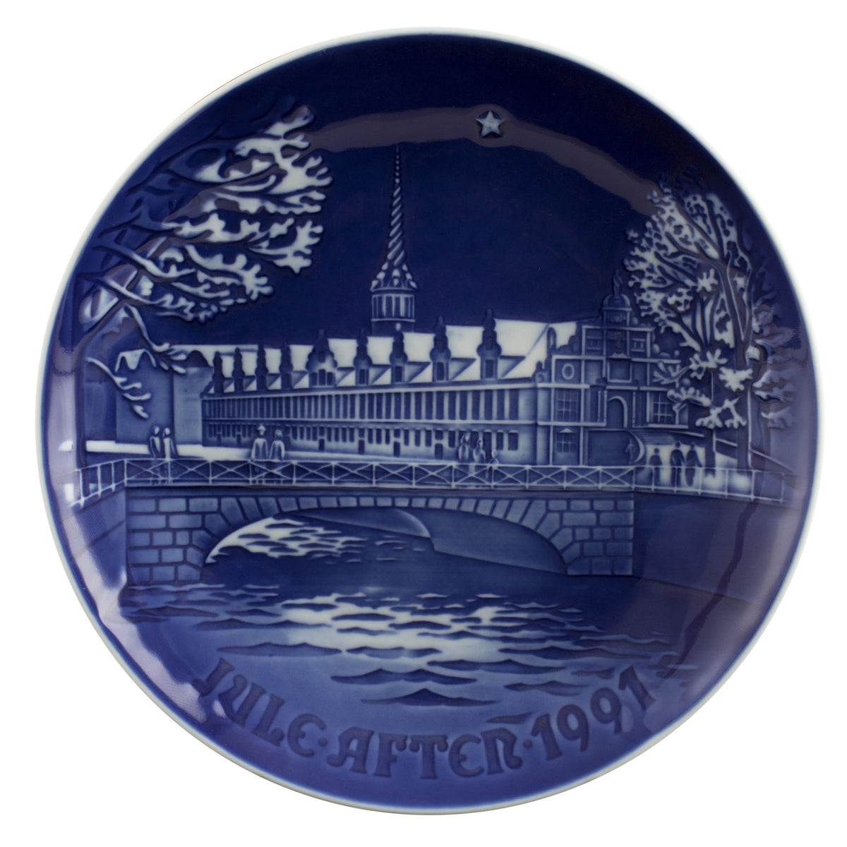 Bing&Grondahl Royal Copenhagen Piatto di Natale porcellana dipinta a mano, 18 cm