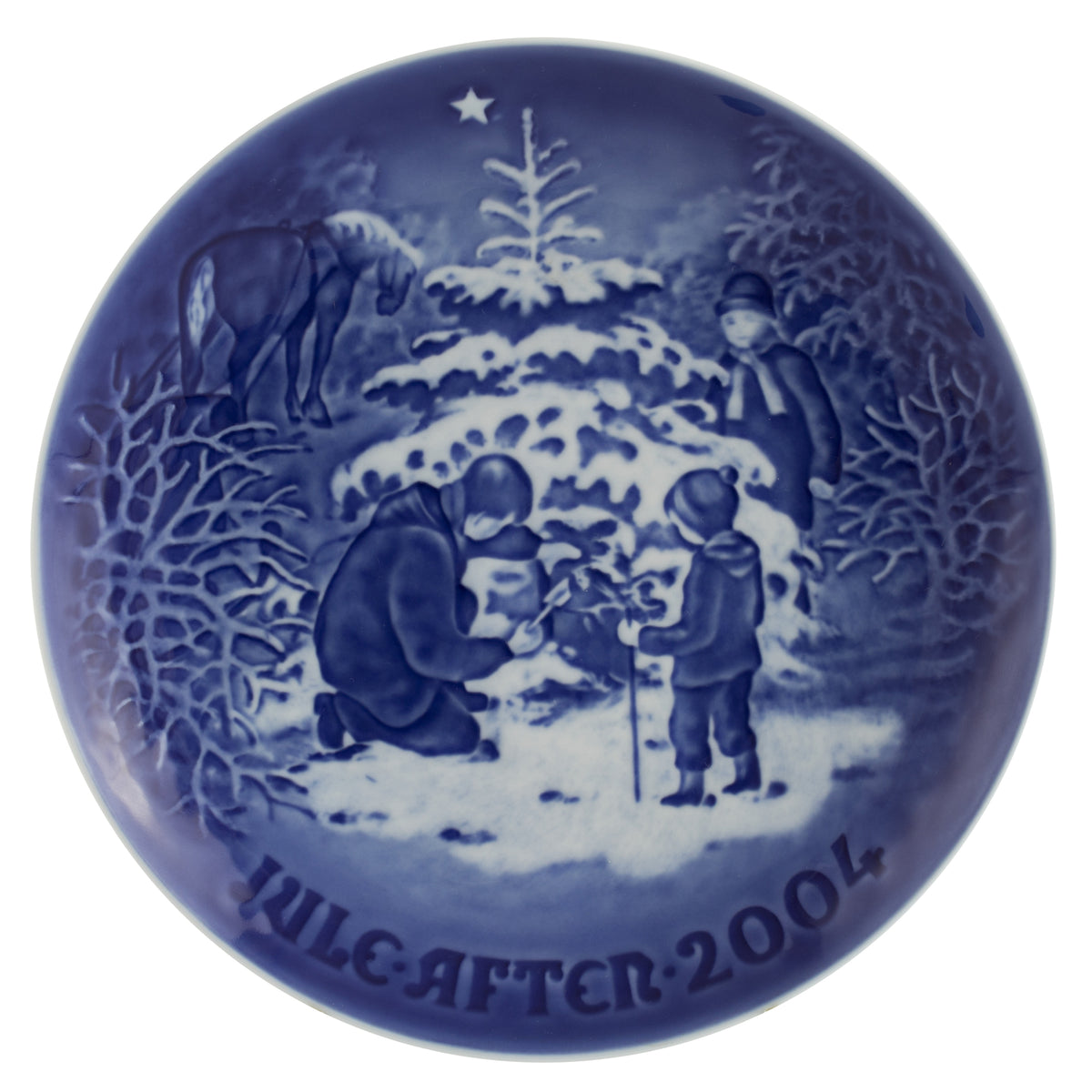 Bing&Grondahl Royal Copenhagen Piatto di Natale porcellana dipinta a mano, 18 cm