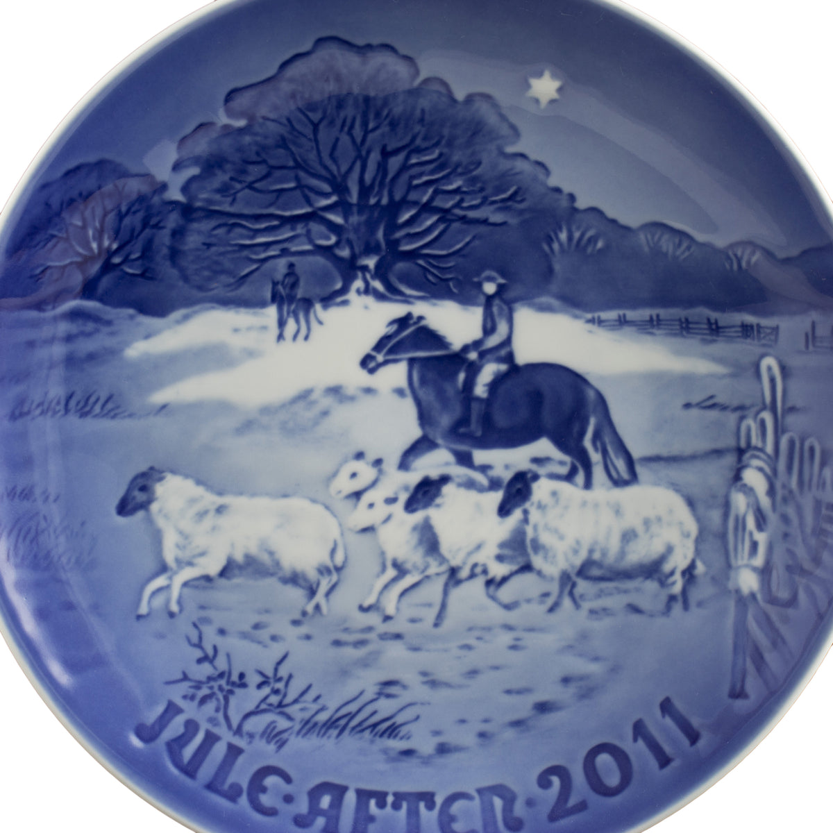 Royal Copenhagen Piatto di Natale Bing&Grondahl porcellana autentica, 18 cm