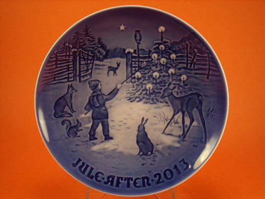 Bing&Grondahl Royal Copenhagen Piatto di Natale porcellana dipinta a mano, 18 cm