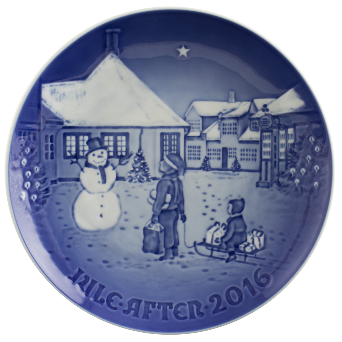Bing&Grondahl Royal Copenhagen Piatto di Natale porcellana dipinta a mano, 18 cm