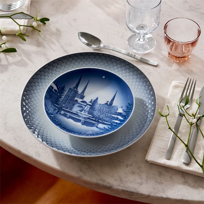 Royal Copenhagen Piatto di Natale porcellana pezzo da collezione, 2023, 18 cm