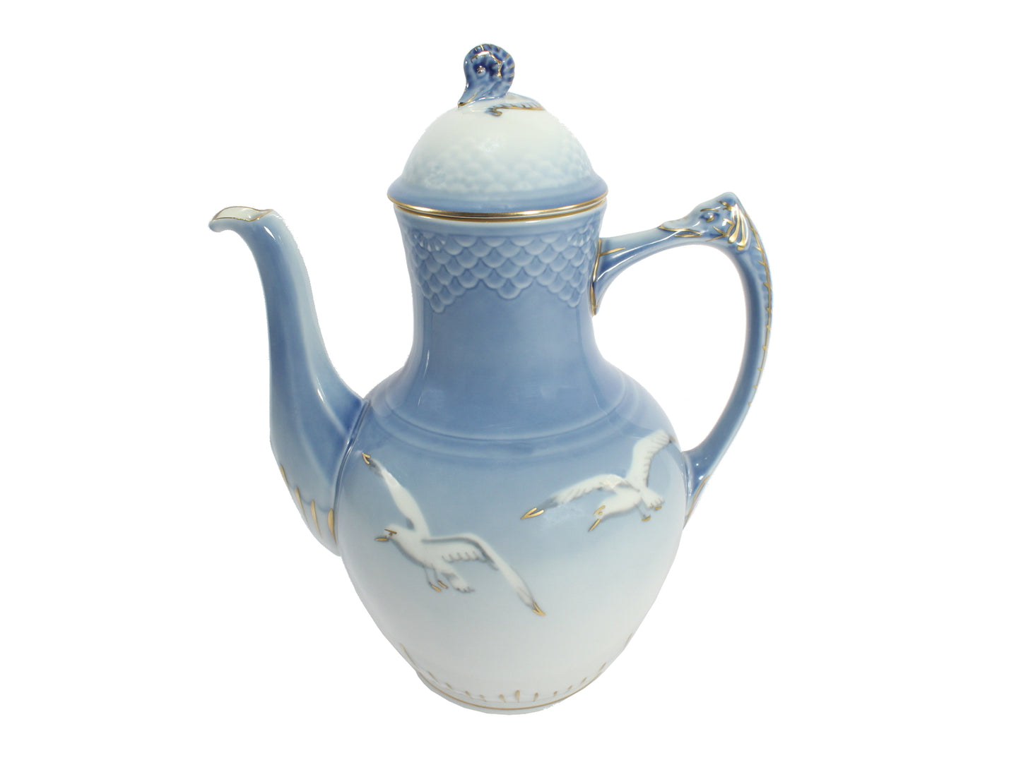 Bing&Grondahl Servizio Gabbiani Caffettiera porcellana dipinta a mano, 24cm #2