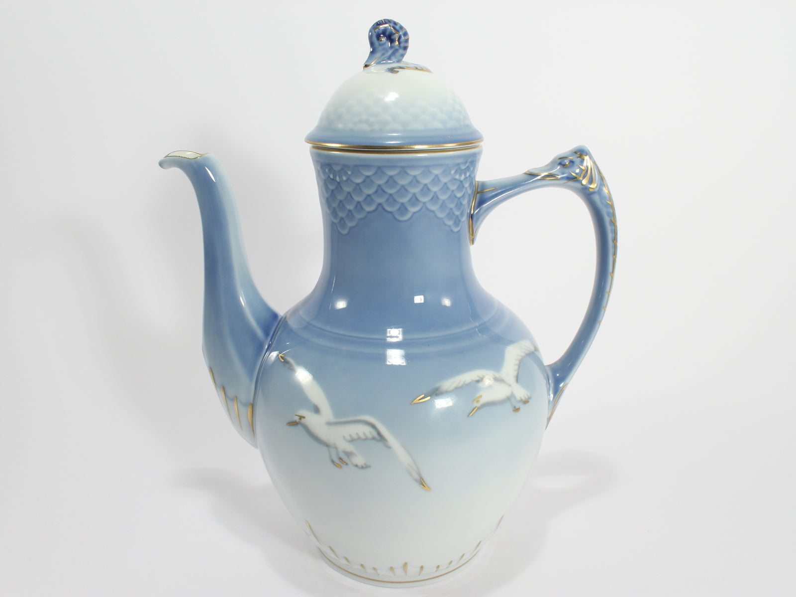 Bing&Grondahl Servizio Gabbiani Caffettiera decorazione porcellana da collezione, 24cm #2