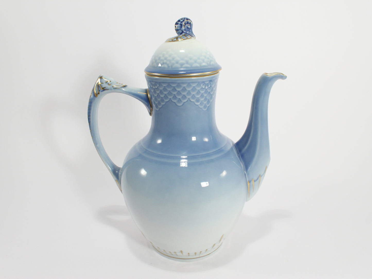 Bing&Grondahl porcellana Servizio Gabbiani Caffettiera d'antiquariato, 24cm #2