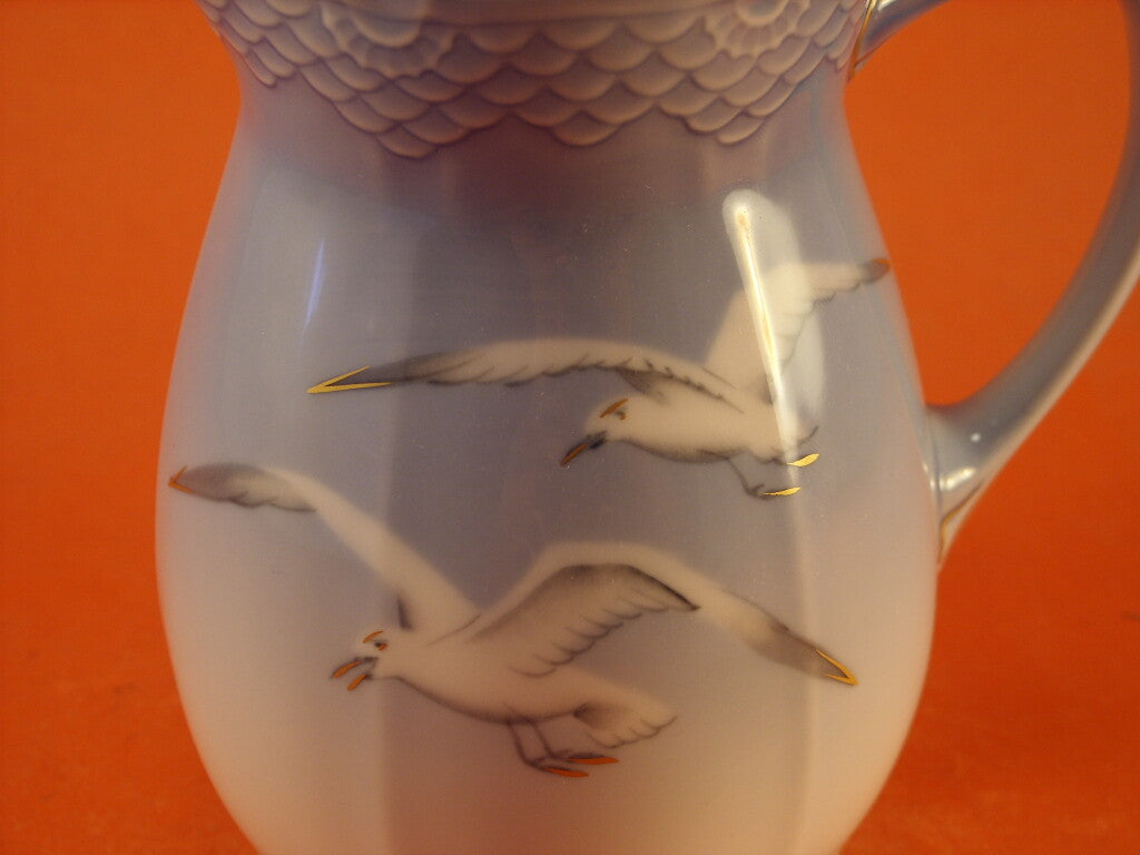 Servizio Gabbiani Caraffa per cioccolata porcellana pezzo raro da collezione, 14cm