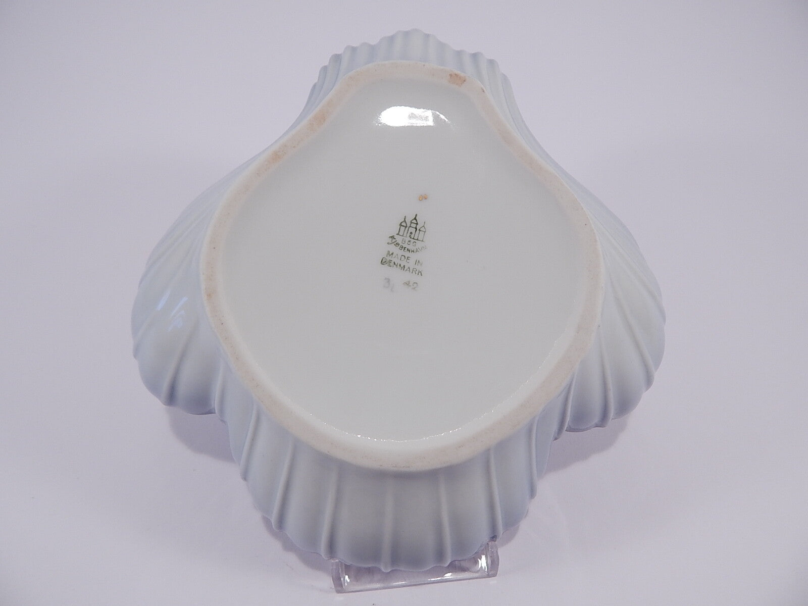 Servizio Gabbiani Centro tavola a conchiglia Bing&Grondahl porcellana autentica, 17cm