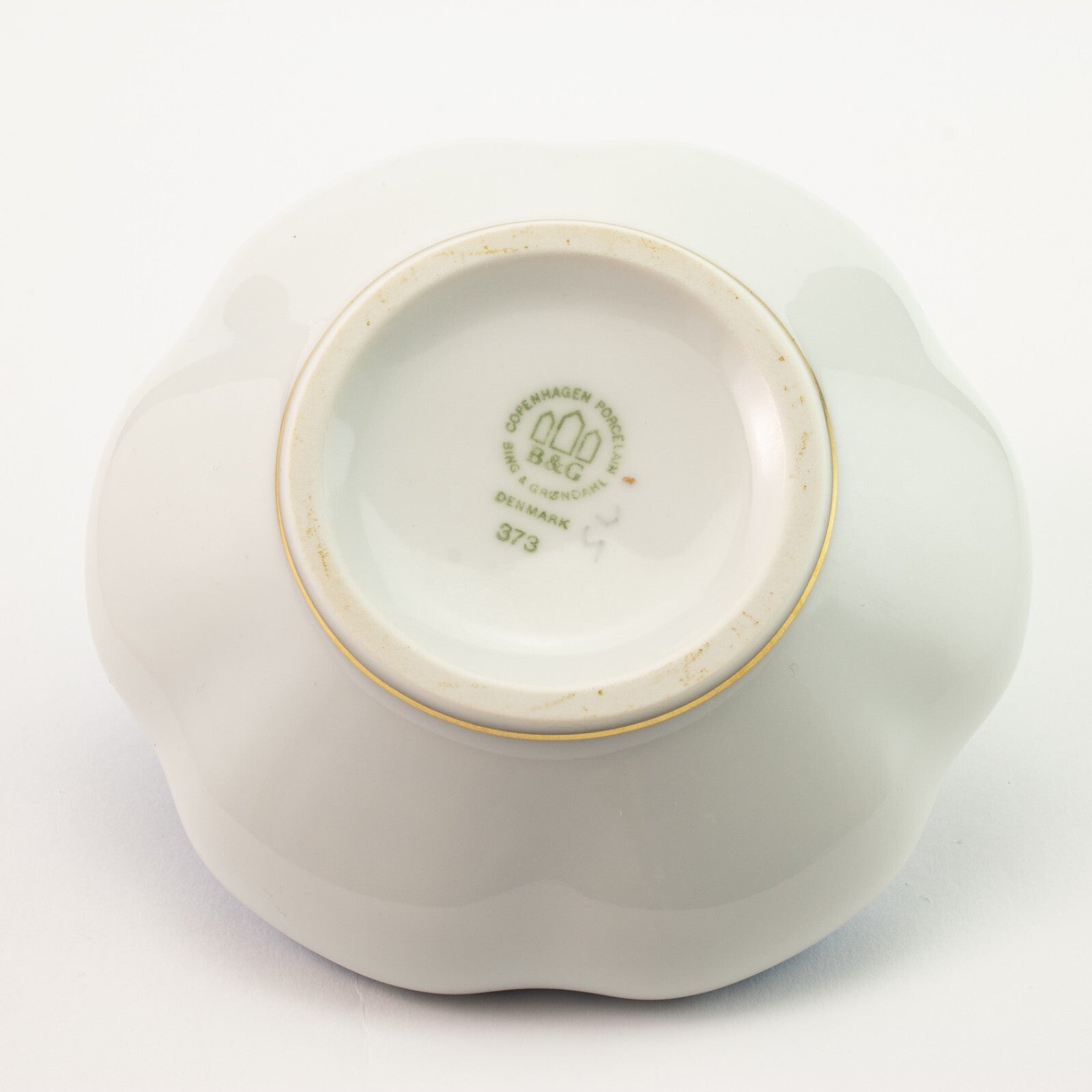 Servizio Gabbiani Lampada ad olio porcellana pezzo raro da collezione, 12cm