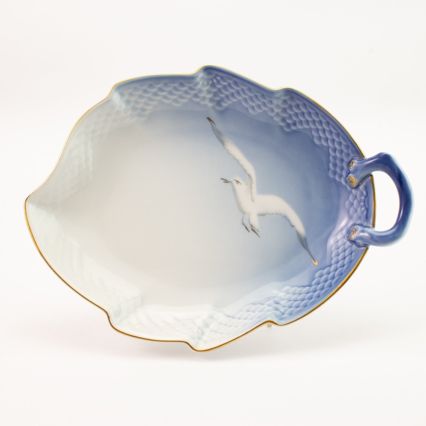 Servizio Gabbiani Piatto da portata a foglia porcellana pezzo da collezione, 25cm #2