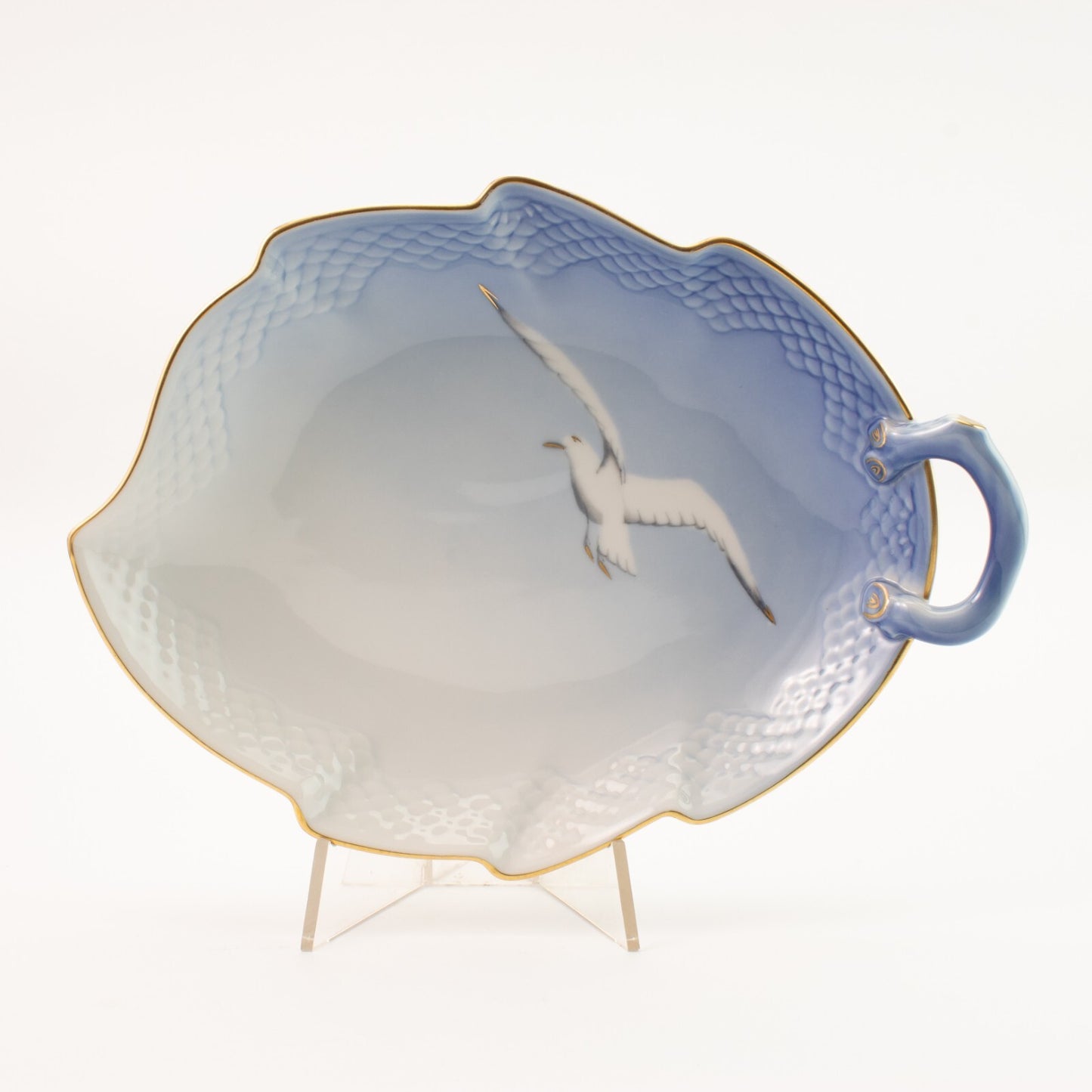 Servizio Gabbiani Piatto da portata a foglia porcellana pezzo da collezione, 25cm #3