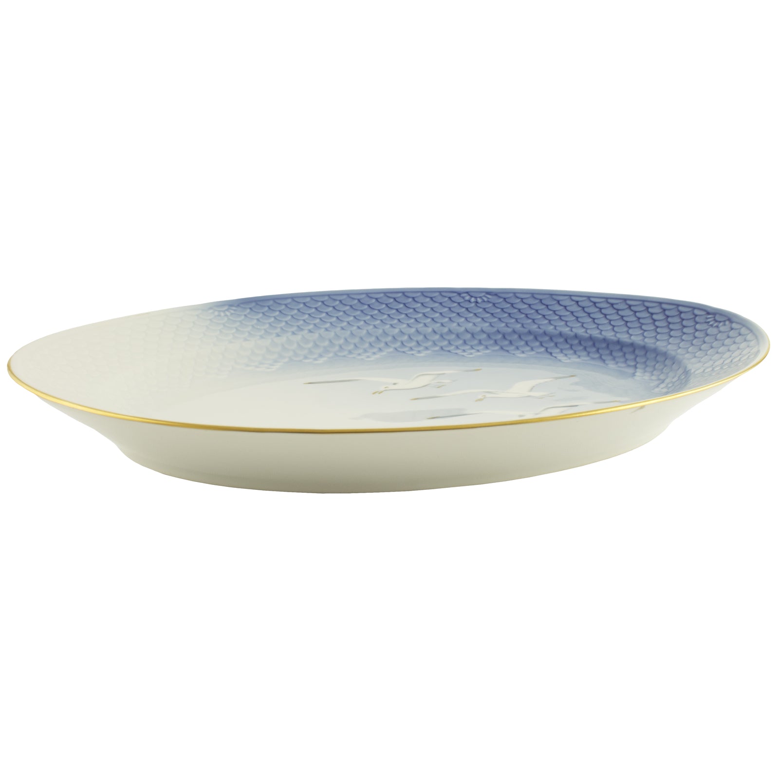 Servizio Gabbiani Piatto da portata ovale porcellana pezzo raro da collezione, 40cm
