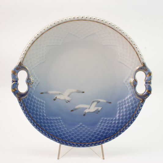 Bing&Grondahl Servizio Gabbiani Piatto da portata rotondo Ø porcellana dipinta a mano, 26cm #1