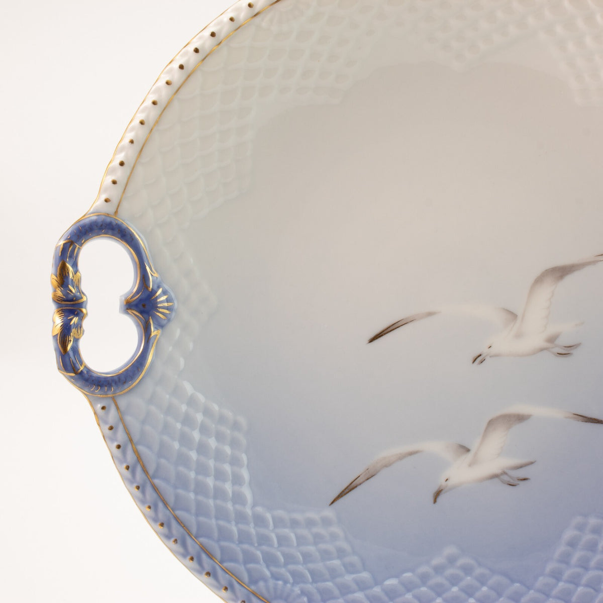 Bing&Grondahl Servizio Gabbiani Piatto da portata rotondo Ø decorazione porcellana da collezione, 26cm #2
