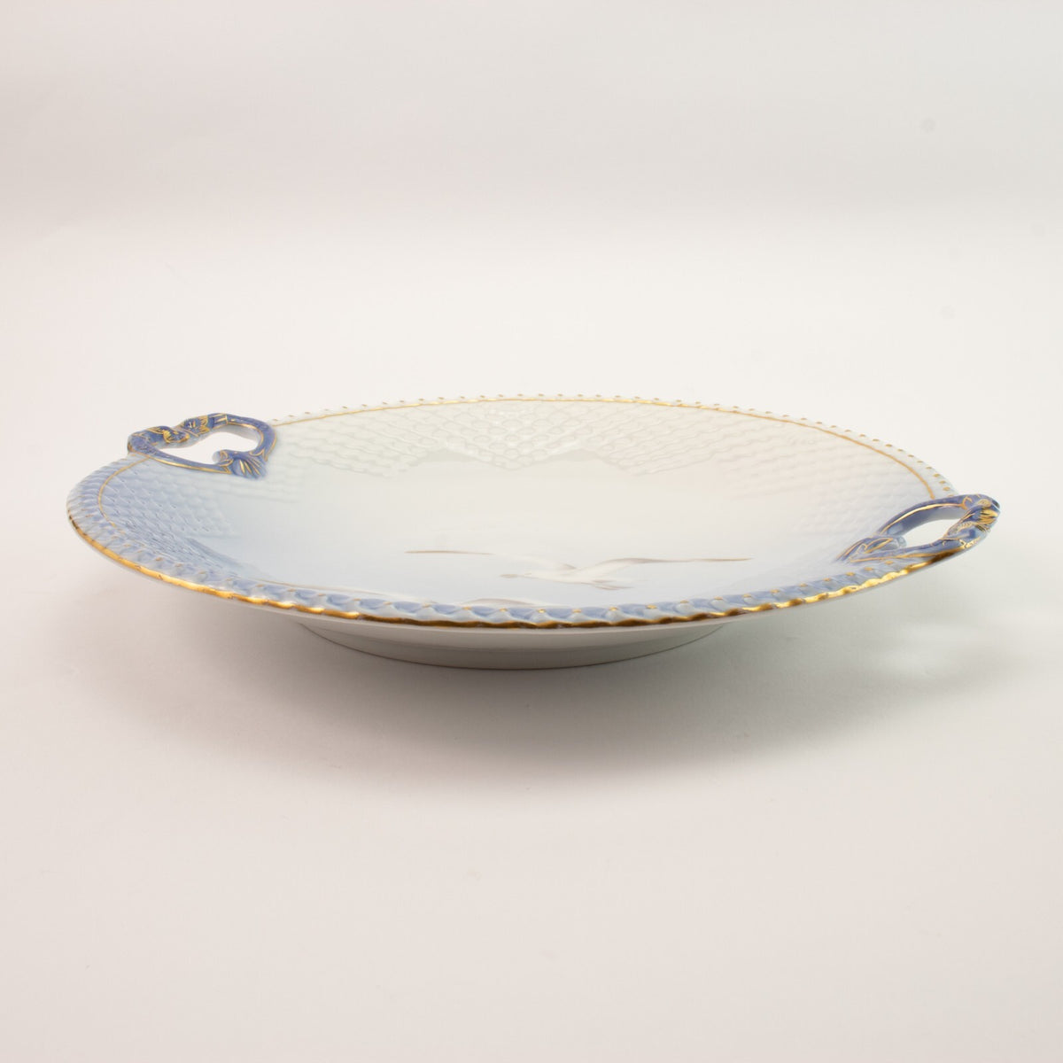 Servizio Gabbiani Piatto da portata rotondo Ø porcellana pezzo raro da collezione, 26cm #2