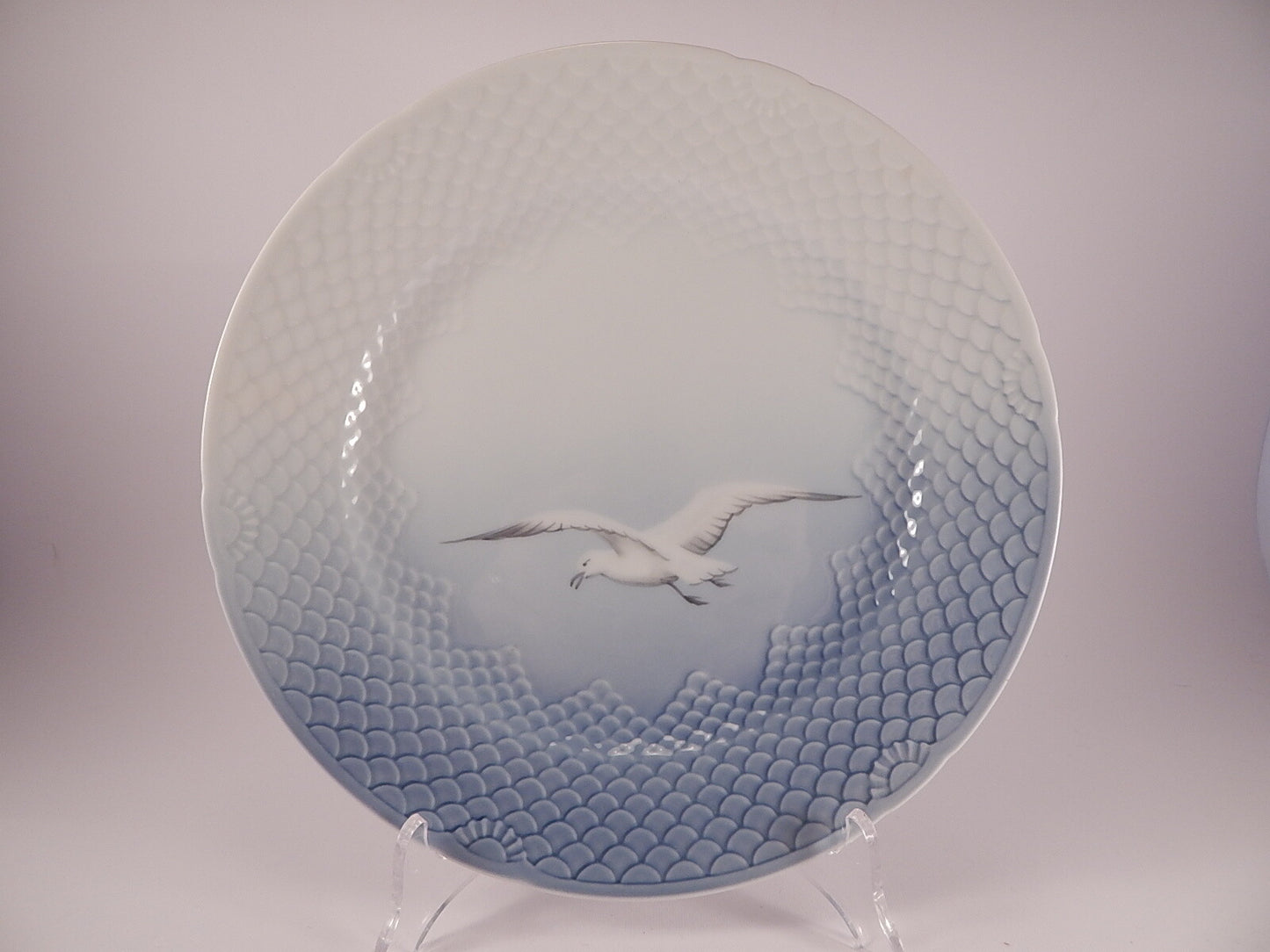 Bing&Grondahl Servizio Gabbiani Piatto piano grande Senza Oro Ø porcellana dipinta a mano, 26cm #1
