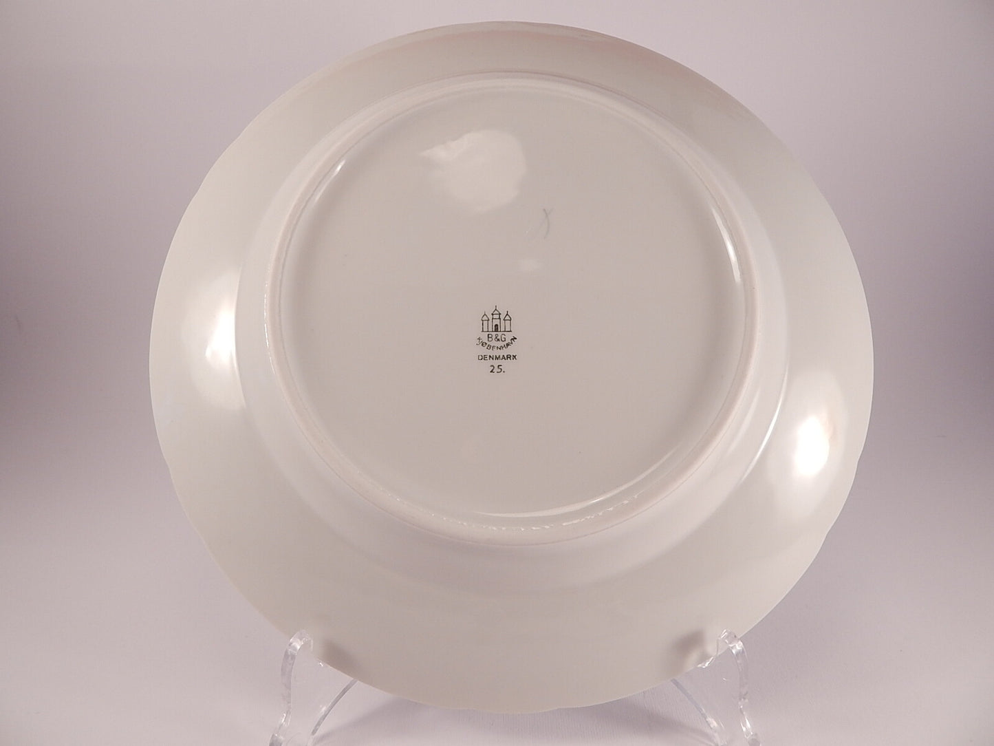 Bing&Grondahl Servizio Gabbiani Piatto piano Senza Oro Ø decorazione porcellana da collezione, 25cm