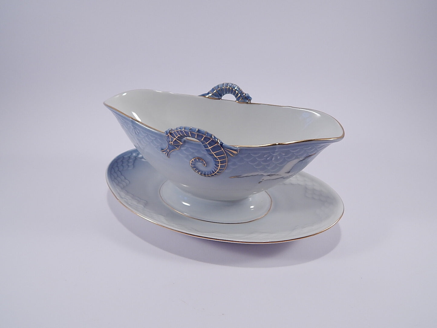 Bing&Grondahl Servizio Gabbiani Salsiera decorazione porcellana da collezione, 22x14cm