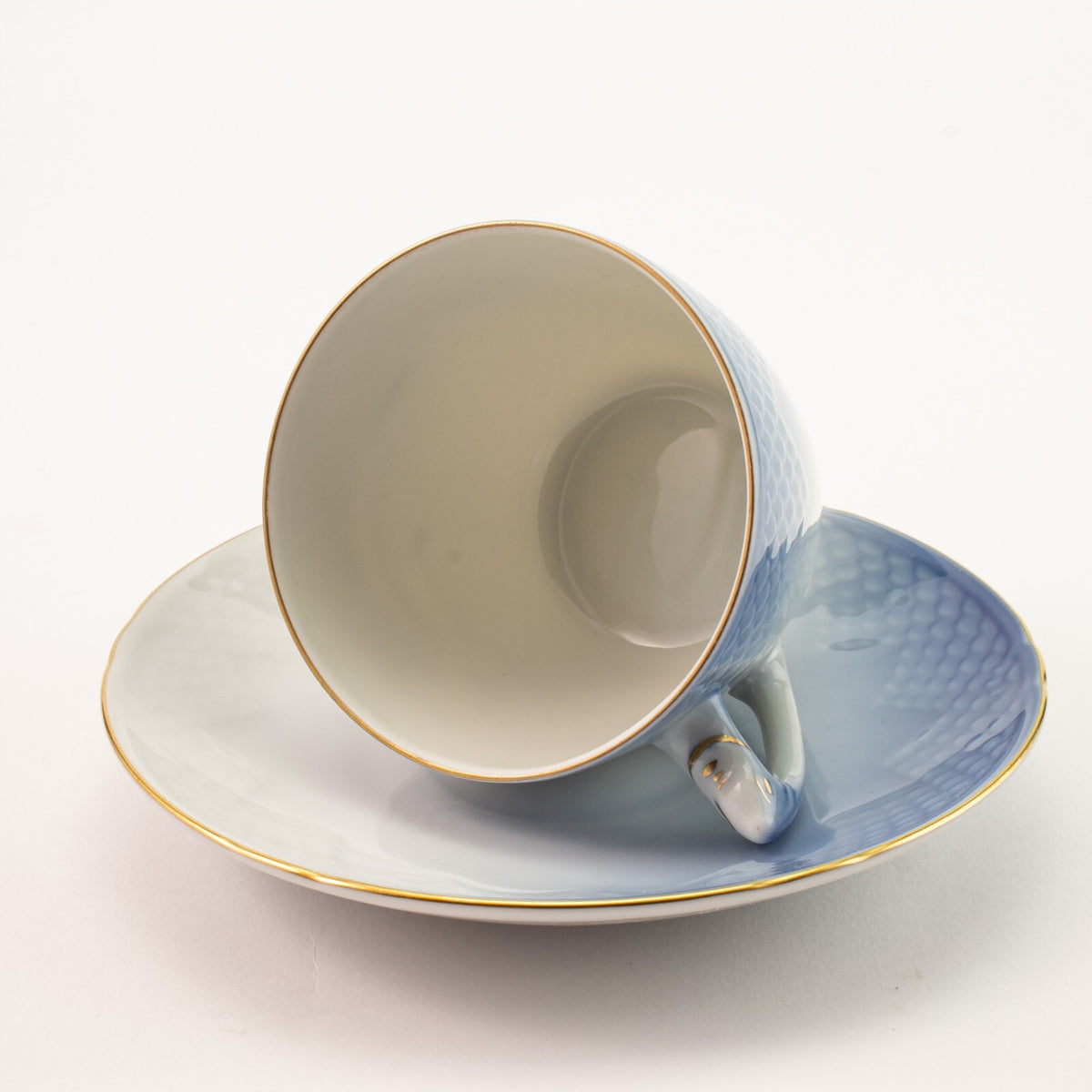 Servizio Gabbiani Tazza da caffè con piattino porcellana originale d'epoca, 14cm #2