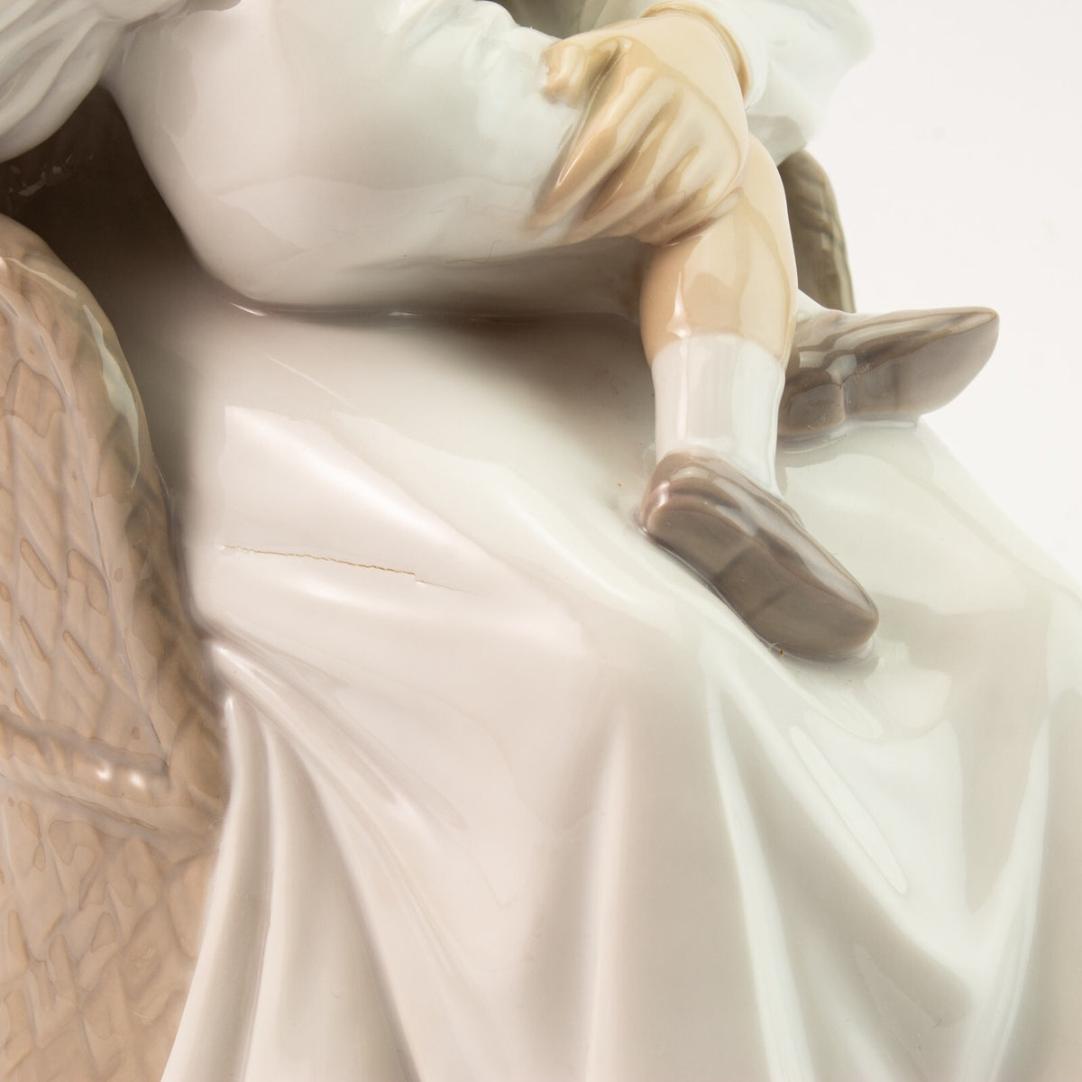 Bing&Grondahl porcellana Statuina "Amore di Mamma" Cod 1552 (Difetto di Cottura) d'antiquariato, 28 cm