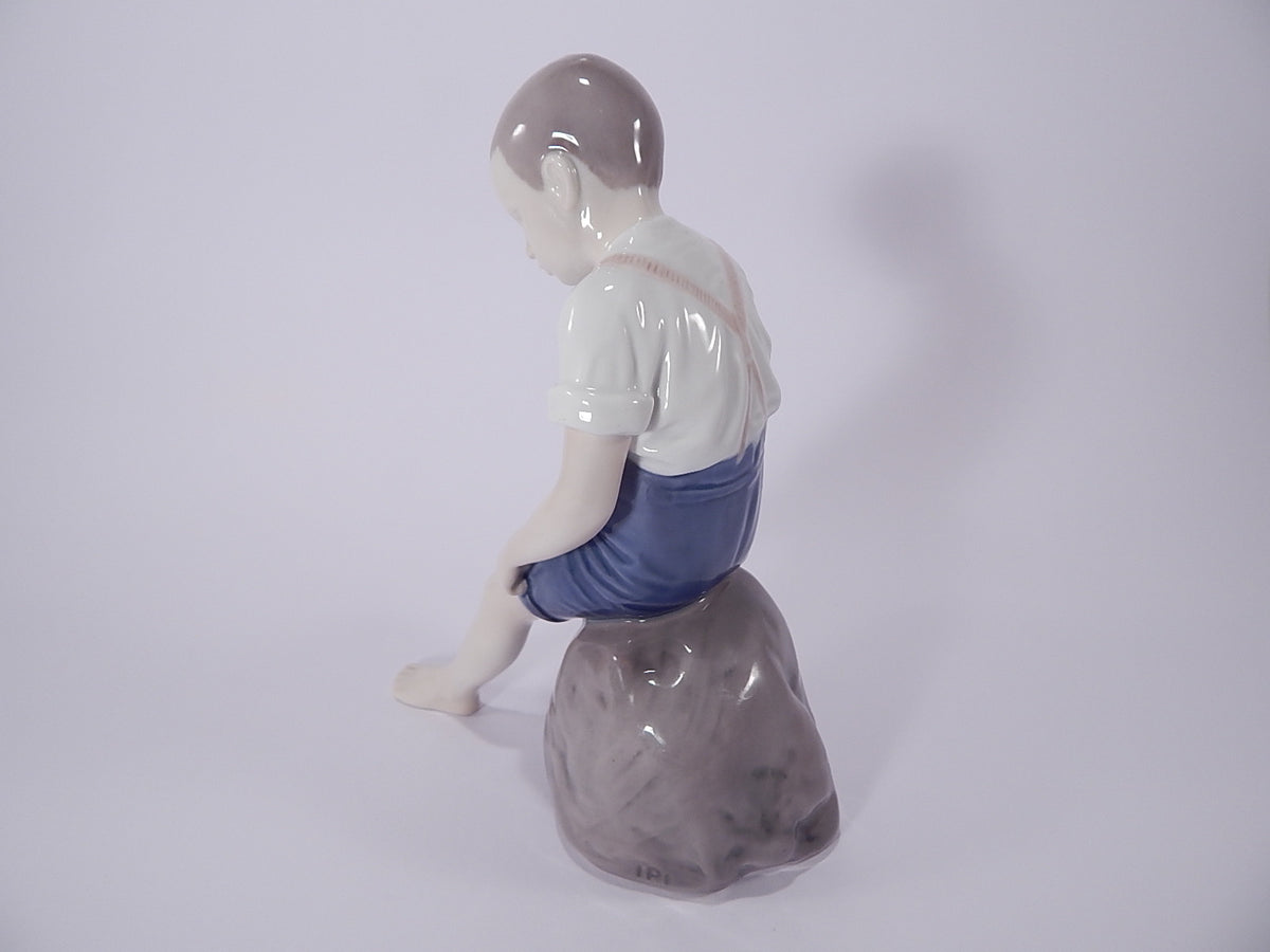 Statuina in "A Mollo" Cod 1757 Bing&Grondahl porcellana autentica, 21 cm