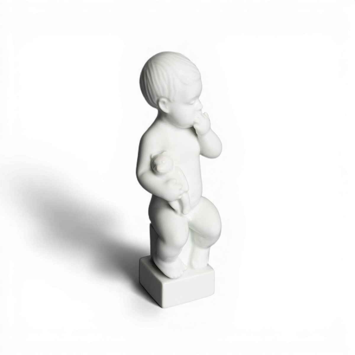 Statuina in "Adam con Orsetto" Cod 2231 Bing&Grondahl porcellana autentica, 17 cm