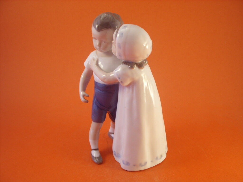 Bing&Grondahl porcellana Statuina in "Amore Rifiutato" Cod 1614 d'antiquariato, 18 cm