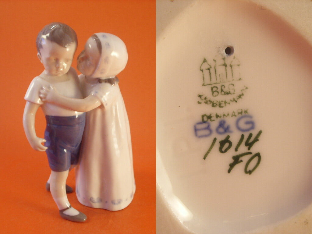 Bing&Grondahl Statuina in "Amore Rifiutato" Cod 1614 porcellana pregiata, 18 cm