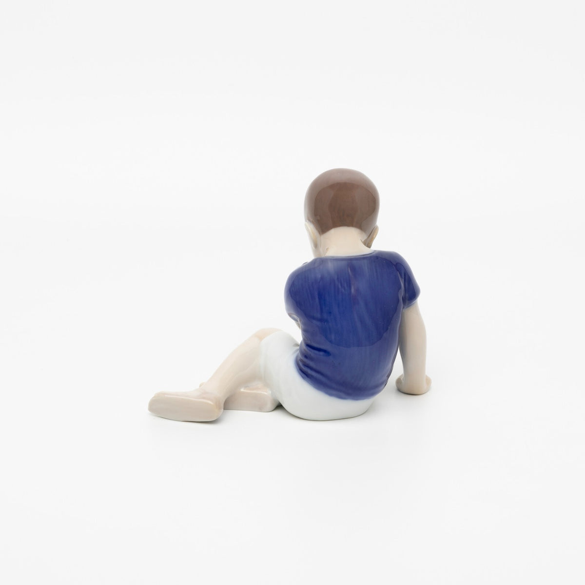 Bing&Grondahl Statuina in "Bambino Triste" Cod 1671 decorazione porcellana da collezione, 11 cm