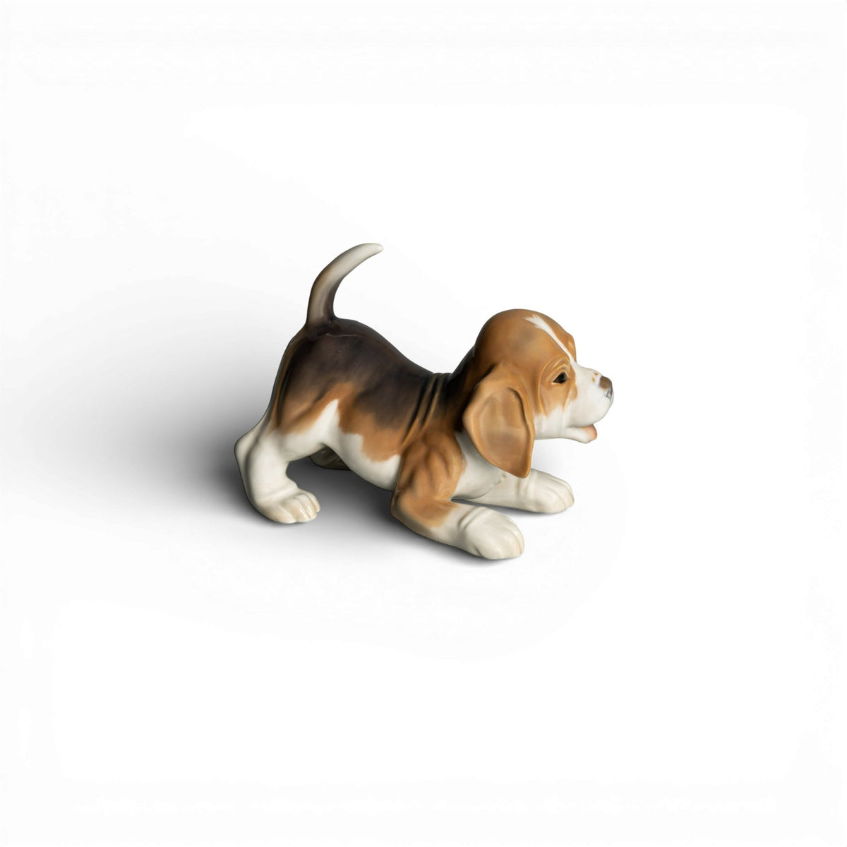 Statuina in "Beagle" Cod 2564 porcellana pezzo da collezione, 12 cm