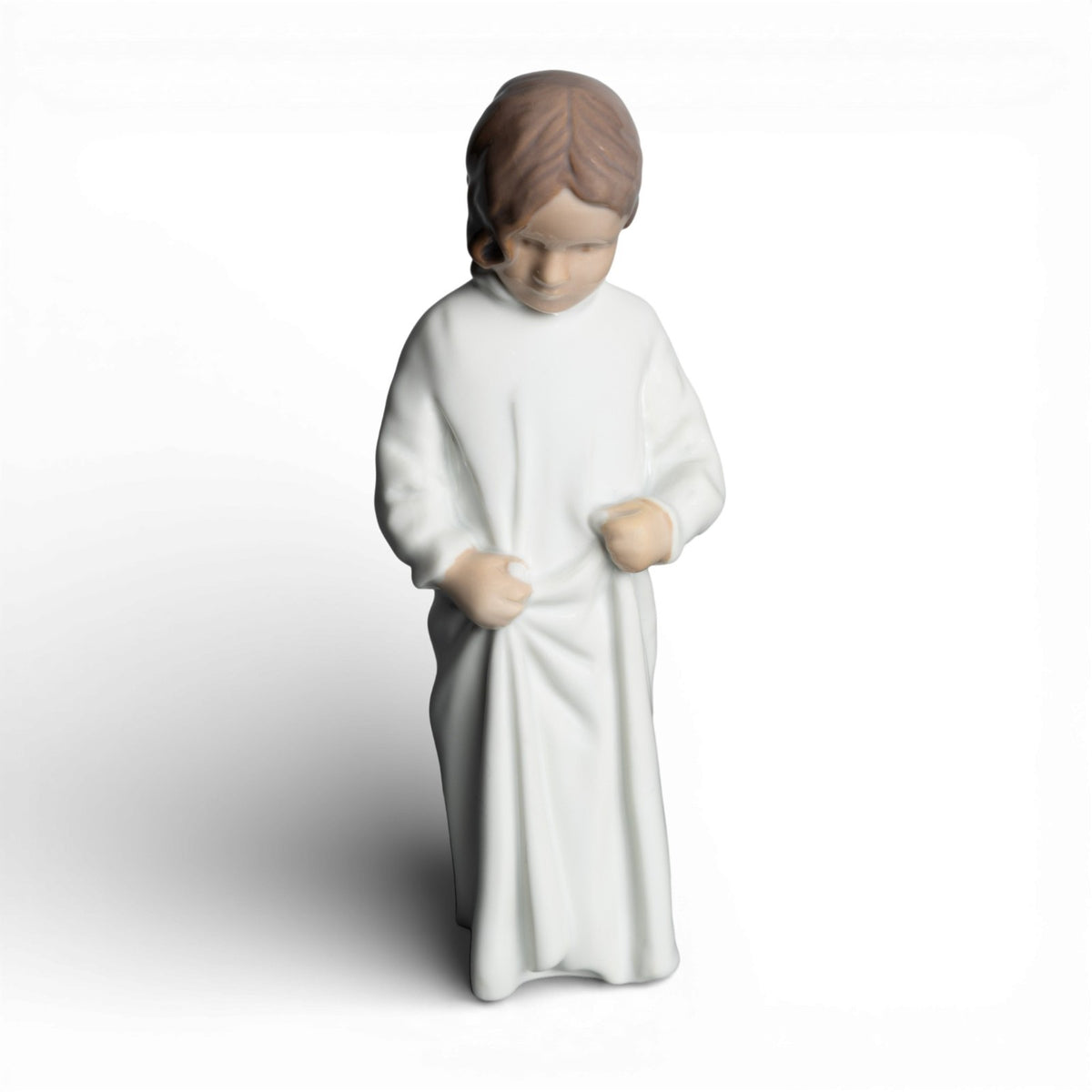 Bing&Grondahl Statuina in "Buongiorno" Cod 1624 porcellana dipinta a mano, 21 cm