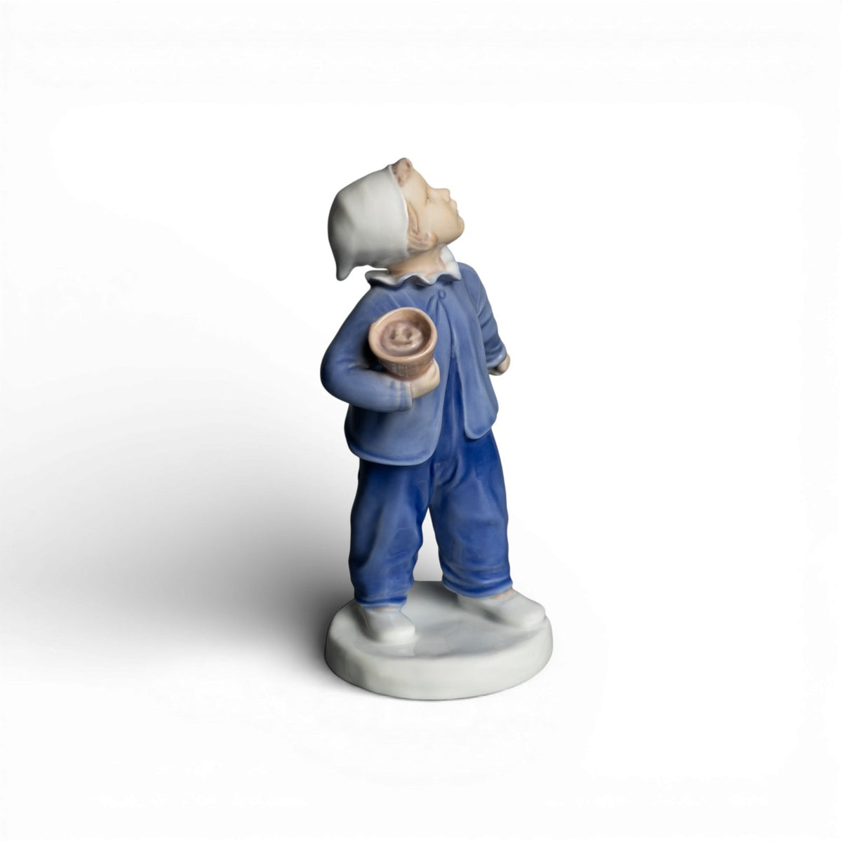 Statuina in "Chi sta Chiamando?" Cod 2251 Bing&Grondahl porcellana autentica, 16 cm