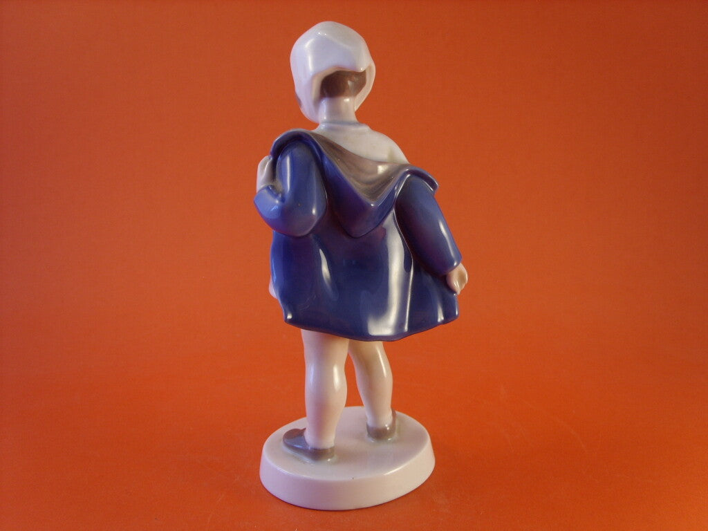 Bing&Grondahl Statuina in "Ciao di Nuovo" Cod 2387 decorazione porcellana da collezione, 18 cm