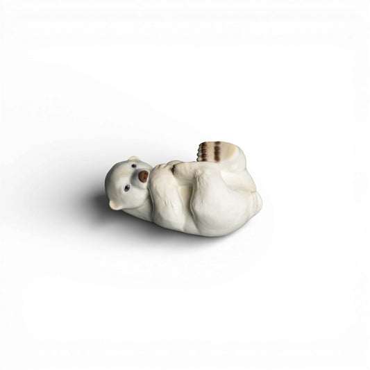 Bing&Grondahl Statuina in "Cucciolo di Orso Polare" Cod 2538 porcellana dipinta a mano, 9 cm