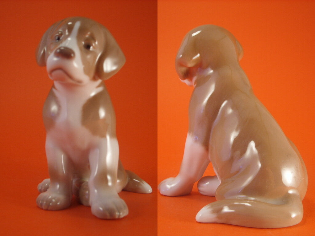 Bing&Grondahl Statuina in "Cucciolo di San Bernardo" Cod 1926 decorazione porcellana da collezione, 12 cm