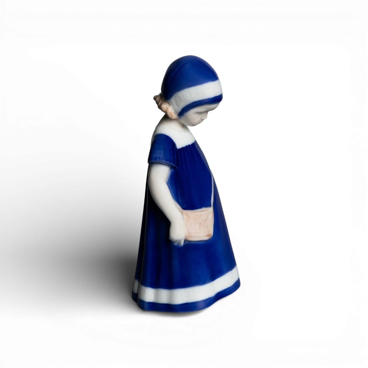 Statuina in "Else Vestito Blu" Cod 1574 Bing&Grondahl porcellana autentica, 17 cm