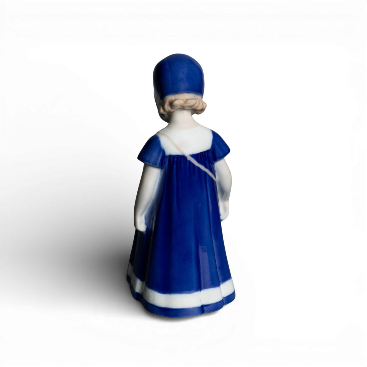 Bing&Grondahl Statuina in "Else Vestito Blu" Cod 1574 decorazione porcellana da collezione, 17 cm