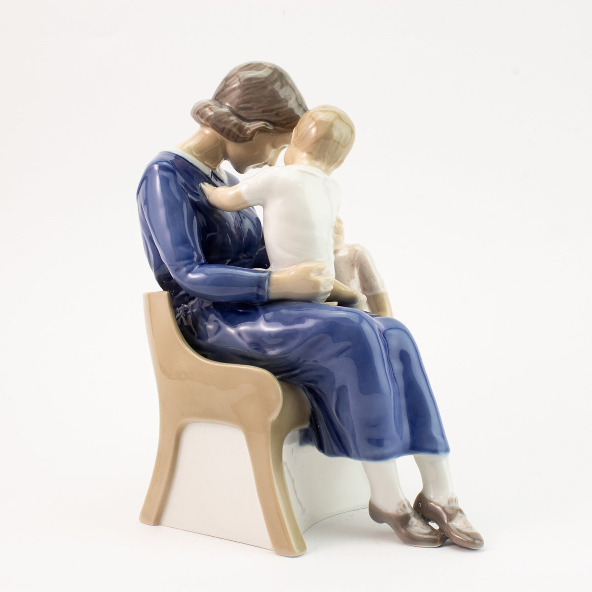 Bing&Grondahl porcellana Statuina in "Famiglia Felice" Cod 2262 d'antiquariato, 20 cm