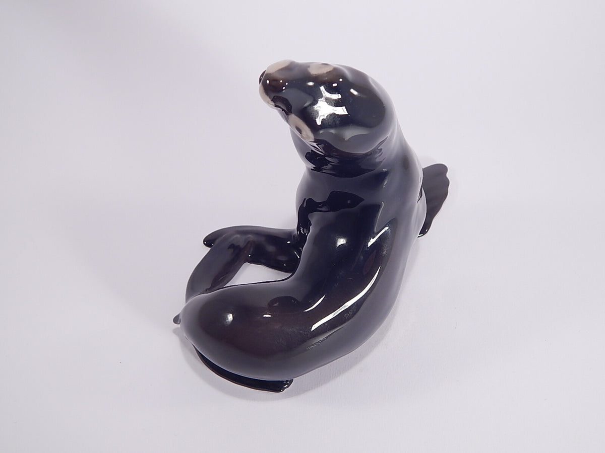 Bing&Grondahl Statuina in "Foca" Cod 1733 decorazione porcellana da collezione, 17 cm