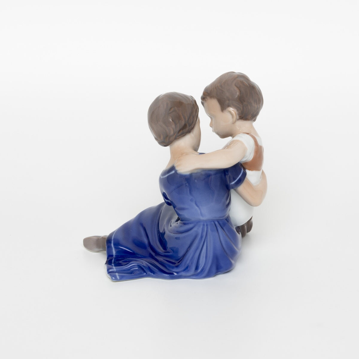 Bing&Grondahl Statuina in "Fratello e Sorella" Cod 1568 decorazione porcellana da collezione, 12 cm