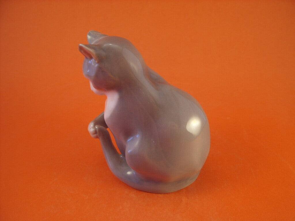 Statuina in "Gatto Seduto" Cod 1553 Bing&Grondahl porcellana autentica, 10 cm