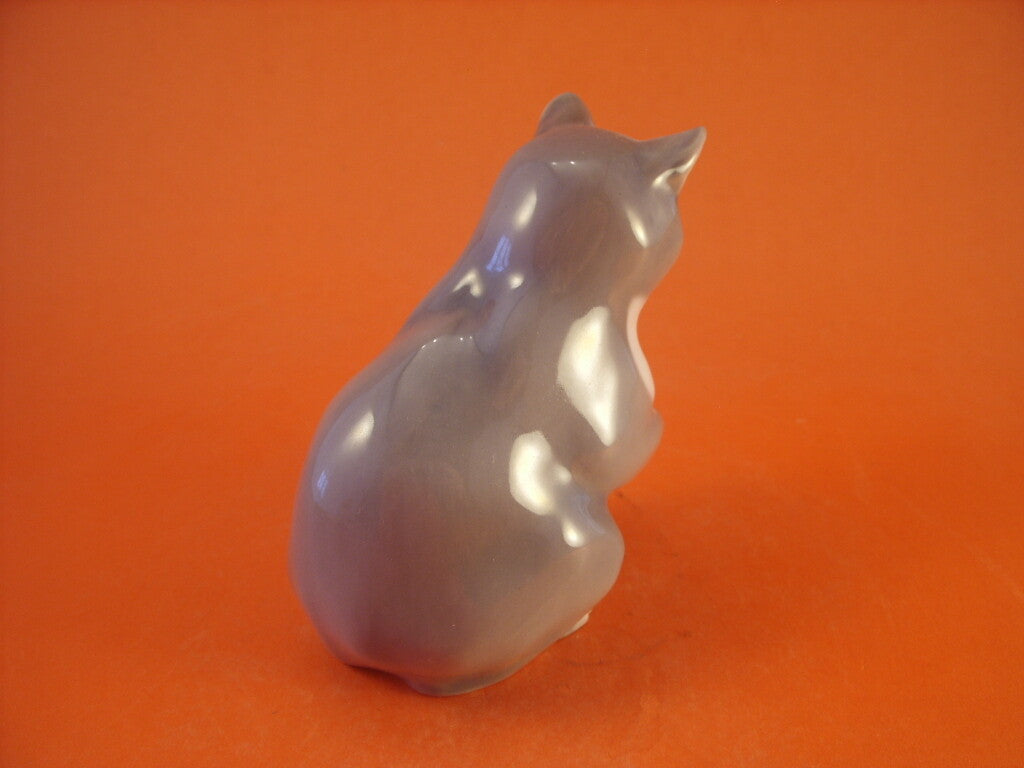 Bing&Grondahl Statuina in "Gatto Seduto" Cod 1553 decorazione porcellana da collezione, 10 cm